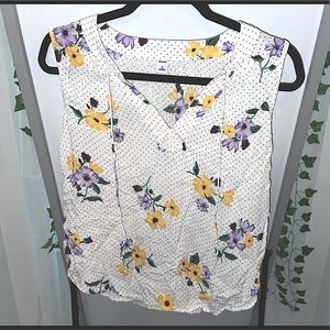 Old Navy Cotton Flower Blouse